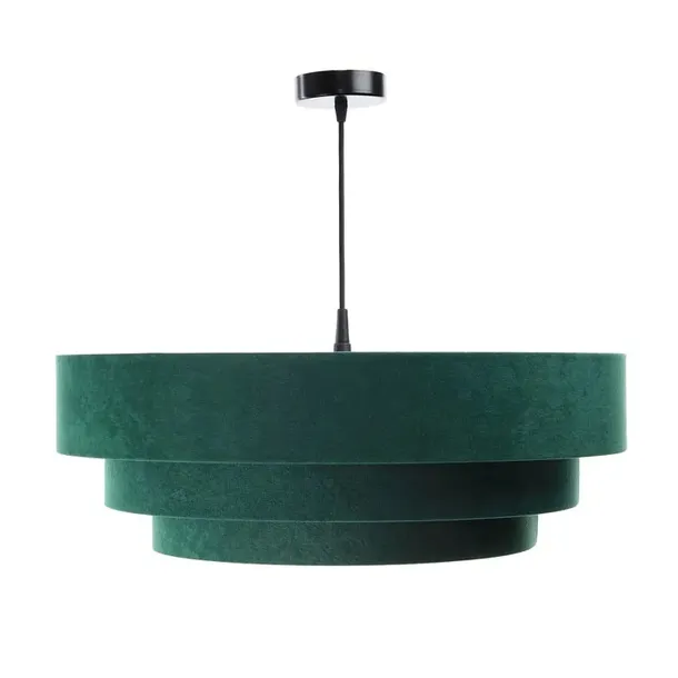 zielona-lampa-wiszaca-do-salonu-kuchni-welurowa-pomieszczenie-jadalnia-kuchnia-salon-sypialnia