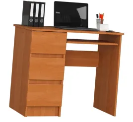biurko-komputerowe-do-lokalu-z-szuflada-i-polkami