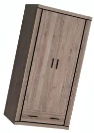 szafa-dwudrzwiowa-na-ubrania-drazek-szuflada