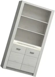 regal-z-polkami-szafka-salon-jadalnia-kraft-bialy