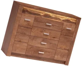 komoda-do-salonu-polki-szuflady-led-jesion-jasny
