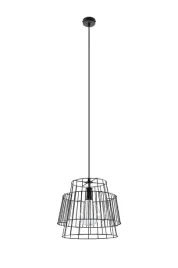 lampa-wiszaca-loft-druciana-stalowy-klosz-czarna