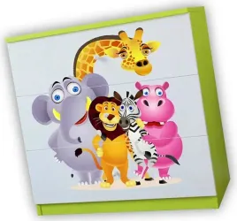 komoda-dziecieca-biala-zielona-zoo-3-szuflady