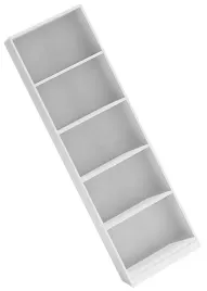 regal-slupek-5-polek-salon-na-ksiazki-bialy