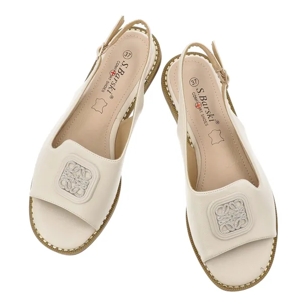 sandaly-s-barski-kv61-6016-ivory-wzor-dominujacy-bez-wzoru