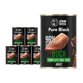 karma-dla-psow-z-kaczki-duzo-miesa-john-dog-pure-black-6-x-400-g
