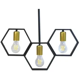 lampa-wiszaca-potrojna-honey-312549-polux-geometryczna-czarna-zlota