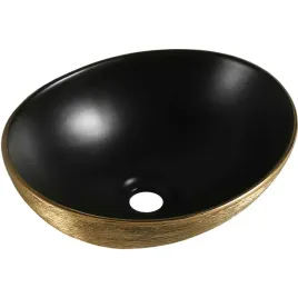 mexen-elza-umywalka-nablatowa-40-x-33-cm-czarna-mat-zlota-wzor-linie