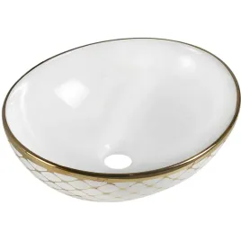 mexen-elza-umywalka-nablatowa-40-x-33-cm-biala-zlota-wzor-kratka