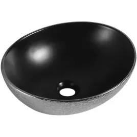 mexen-elza-umywalka-nablatowa-40-x-33-cm-czarna-mat-srebrna-wzor-luski