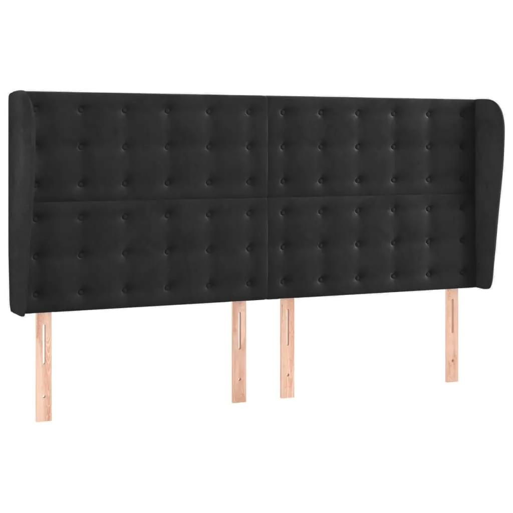 zaglowek-uszak-aksamit-czarny-203x118-cm-stan-nowy