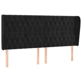 zaglowek-uszak-aksamit-czarny-203x23x118-128-cm