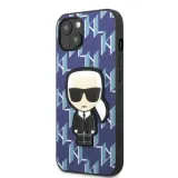 karl-lagerfeld-iphone-13-mini-54-hardcase-blue-monogram-ikonik-patch-stan-nowy