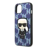karl-lagerfeld-iphone-13-mini-54-hardcase-blue-monogram-ikonik-patch-stan-nowy