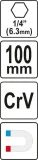adapter-do-bitow-1-4-katowy-yato-100mm-hex-stan-nowy-liczba-elementow-pojedyncze