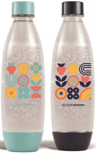 2x BUTLE BUTELKI DO SATURATORA SodaStream Fuse 1L ZESTAW | DO ZMYWARKI