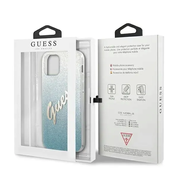 guess-iphone-12-12-pro-61-niebieski-blue-hardcase-glitter-gradient-script-stan-nowy-waga-z-opakowaniem-0-3-kg