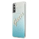 guess-s21-g991-niebieski-blue-hardcase-glitter-gradient-script-stan-nowy