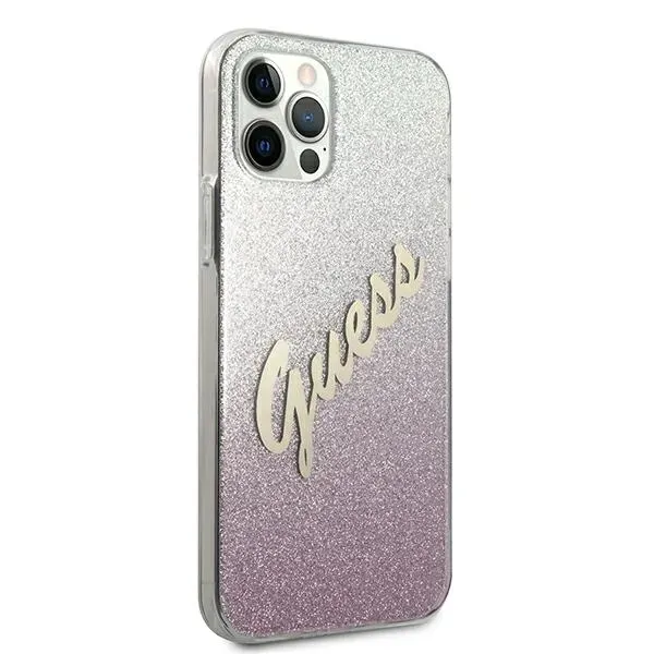 guess-iphone-12-pro-max-67-rozowy-pink-hardcase-glitter-gradient-script-stan-nowy-waga-z-opakowaniem-0-3-kg