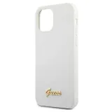 guess-iphone-12-mini-54-bialy-white-hardcase-metal-logo-script-stan-nowy