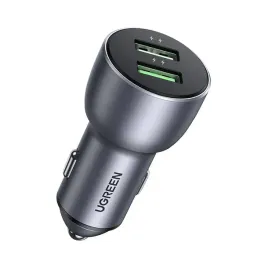 ladowarka-samochodowa-ugreen-cd213-qc-3-0-2xusb-36w-szara