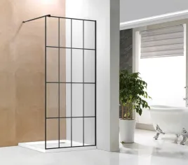 kabina-prysznicowa-90x190-cm-scianka-szyba-wolnostojaca-z-kratka-czarna