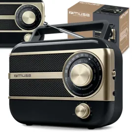 radio-przenosne-muse-wbudowany-glosnik-tuner-fm-wejscie-aux-czarno-zlote