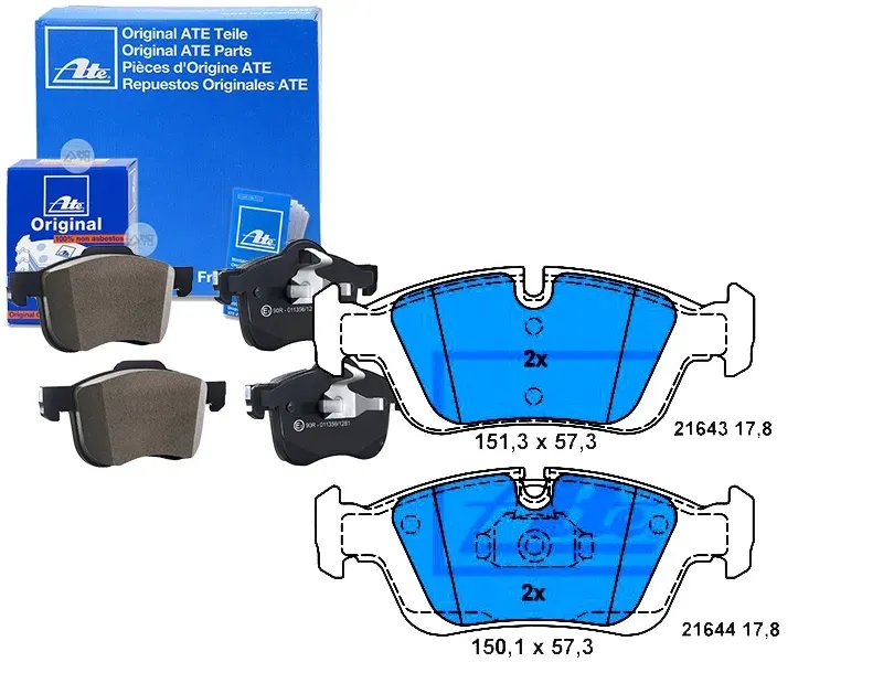 klocki-hamulcowe-bmw-przod-e46-98-e36-90-e85-z4-stan-nowy