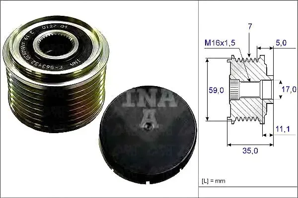 kolo-pasowe-alternatora-vw-ina