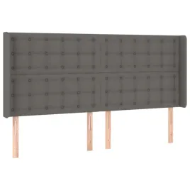 zaglowek-lozka-szary-sztuczna-skora-163x16x118-128-cm