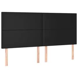 zaglowek-lozka-sztuczna-skora-czarny-200x118cm-4szt