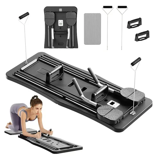 PILATES REFORMER DESKA DO ĆWICZEŃ 10w1 WIELOFUNKCYJNA PREZENT DLA KOBIETY