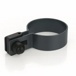 Zdjęcie produktu Obejma końcowa Fi 48 ANTRACYT okrągła słupek książeczka ogrodzenie ZESTAW