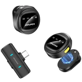 bezprzewodowy-mikrofon-krawatowy-awei-mk3-duo-czarny