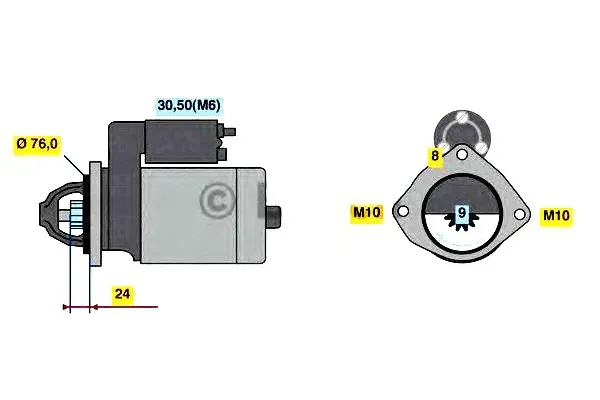 rozrusznik-12v-2-2kw-bmw-3-e46-5-e39-7-e38-stan-nowy