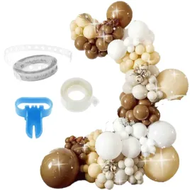 girlanda-balonowa-krem-braz-zestaw-balonow-98szt