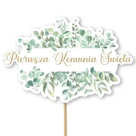 topper-papierowy-komunia-eukaliptus-beauty-20-cm