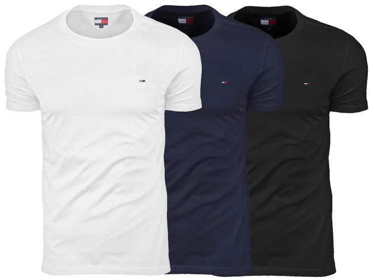TOMMY HILFIGER JEANS KOSZULKA TSHIRT L MĘSKI ORYGINAŁ 3PAK DM0DM21579
