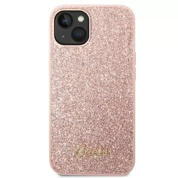 etui-guess-apple-iphone-14-plus-67-rozowy-pink-hard-case-glitter-script-waga-z-opakowaniem-0-3-kg