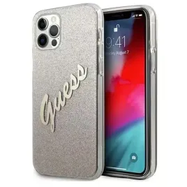 guess-iphone-12-pro-max-67-zloty-gold-hardcase-glitter-gradient-script