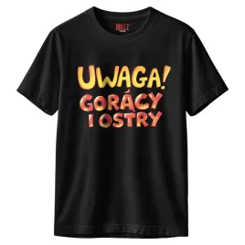 koszulka-czarna-meska-uwaga-goracy-i-ostry-zabawny-prezent-r-l