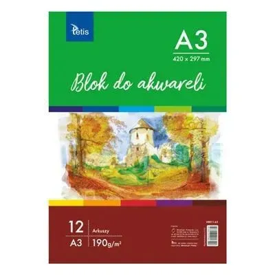 blok-do-akwareli-a3-190g-12ark-tetis