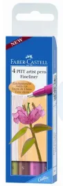 cienkopis-artystyczne-pitt-4-kolory-sfaber-castell-cieple