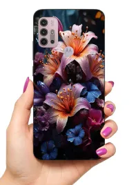 etui-case-do-motorola-moto-g10-g20-g30-rosliny-kwiaty-roze-lilie