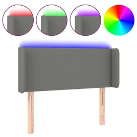 zaglowek-do-lozka-z-led-ciemnoszary-103x16x78-88-cm-tkanina