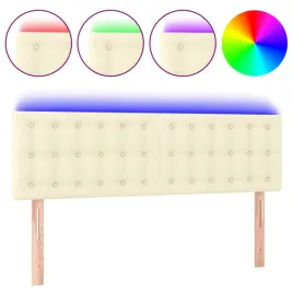 zaglowek-do-lozka-z-led-kremowy-144x5x78-88cm-sztuczna-skora
