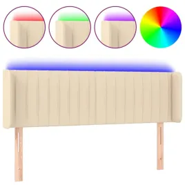 zaglowek-do-lozka-z-led-kremowy-147x16x78-88-cm-tkanina