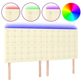 zaglowek-do-lozka-kremowy-200x5x118-128-cm-sztuczna-skora