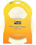 gleboki-talerzyk-pingwinek-bialy-4m-poupy-stan-nowy