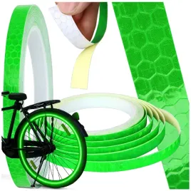 tasma-odblaskowa-odblask-na-rower-zielona-naklejka-samoprzylepna-8m